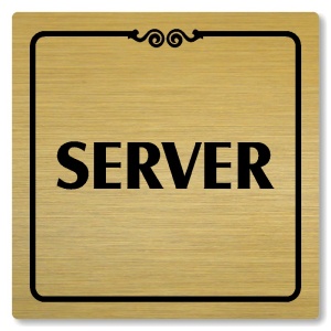 Server, 118x118mm, zlatá, Texas
